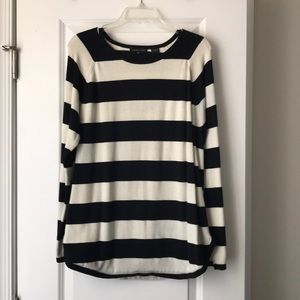 Black and White Striped Sweater